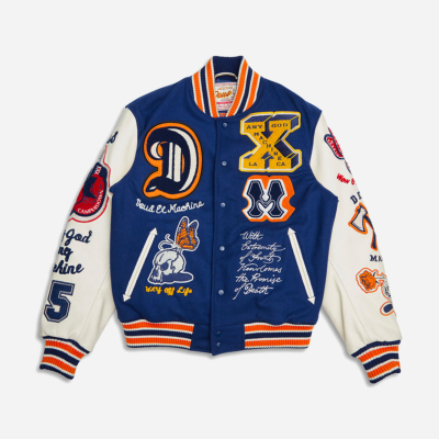 DEUS EX MACHINA - AMANITA VARSITY JACKET - Patriot Blue