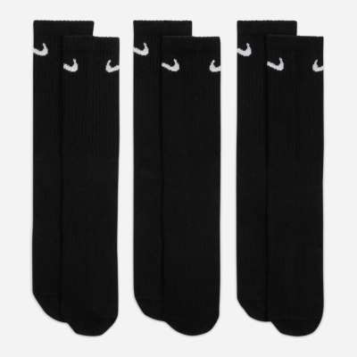 NIKE - EVERYDAY LIGHTWEIGHT 3 PACK SOCKS - Black / White