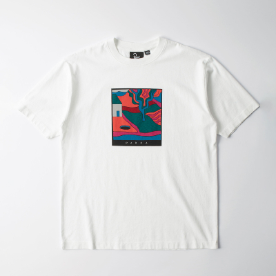 PARRA - HOLE IN THE YARD T-SHIRT - White