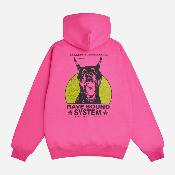 RAVE SKATEBOARDS - RSS ZIP HOODIE - Hot Pink