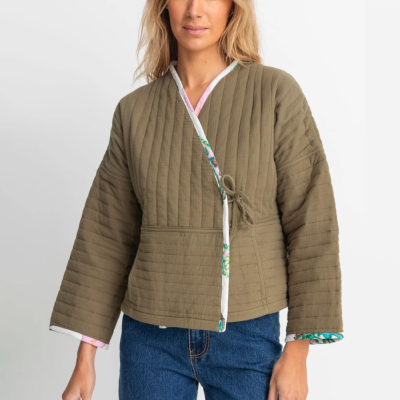 Rhythm - JYOTI QUILTED JACKET - Olive