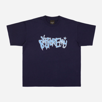 BYE JEREMY - SLIPPING TEE - Navy