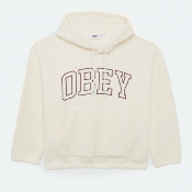 OBEY - COLLEGIATE HOOD - Unbleached