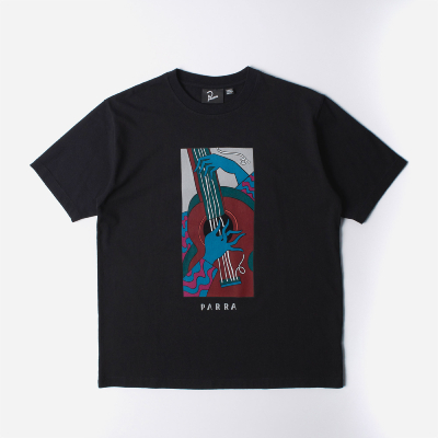 PARRA - CHEAP STRINGS T-SHIRT - Black