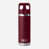 YETI - BOUTEILLE RAMBLER 18oz (532 ml) BOUCHON PAILLE - Wild Wine Red