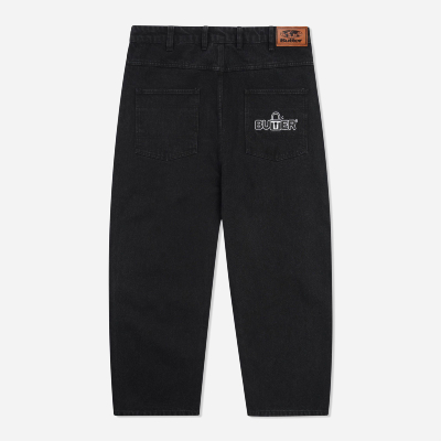 Butter Goods - Lock Baggy Denim Jeans - Flat Black