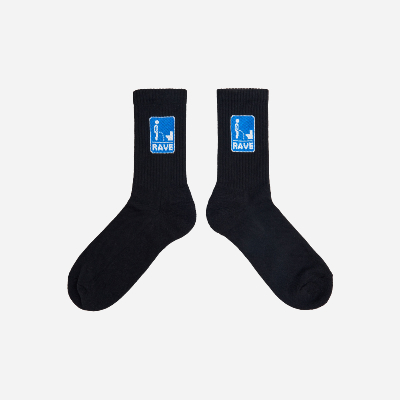 RAVE SKATEBOARDS - NO LEAK SOCKS - Black