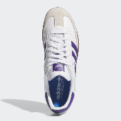 Adidas Skateboarding - Samba ADV - Cloud White / Collegiate Purple / Gold Metallic