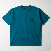 PARRA - THE STAND OFF T-SHIRT - Deep Sea Green