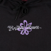 WELCOME X BRITNEY SPEARS - FLOWER PIGMENT DYED HOODIE - Black