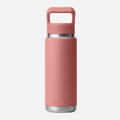 YETI - BOUTEILLE RAMBLER 26oz (760 ml) BOUCHON PAILLE - Sandstone Pink