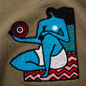 PARRA - FUTURE VISIONS CREW NECK SWEATSHIRT - Stone Grey