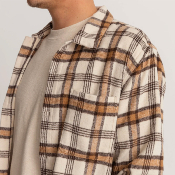 RHYTHM - ALBERT CHECK LS SHIRT - Natural