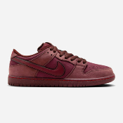 NIKE SB - DUNK LOW PREMIUM "CITY OF LOVE" - Burgundy Crush / Dark Team Red - Earth