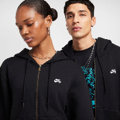 Nike SB - Essential Logo Full Zip Hoodie - Black/White