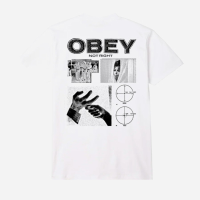 OBEY - NOT RIGHT TEE - White