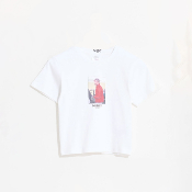 Misfit Shapes - Goz Rib Tee - White