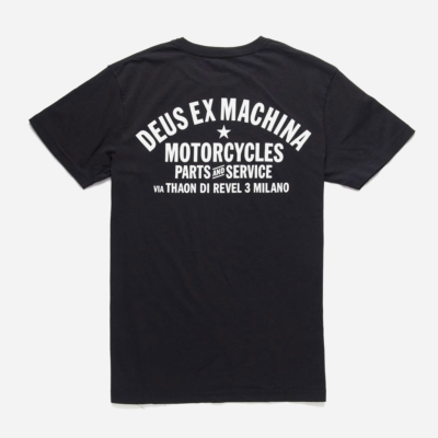 DEUS EX MACHINA - MILANO ADDRESS TEE - Black