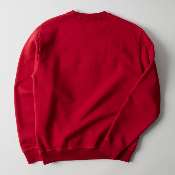 Parra - Rounded PAR Crew Neck Sweatshirt - Ruby red