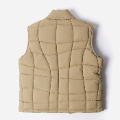 PARRA - WAVED ALIEN PUFFER VEST - Tan