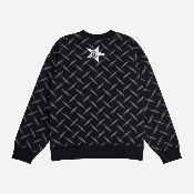 RAVE SKATEBOARDS - BOYD KNIT CREWNECK - Black / Dark Grey