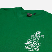 DEUS EX MACHINA - BOSCOMBE BOXY ADDRESS TEE - Hillside Green