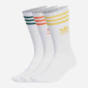 ADIDAS SKATEBOARDING - MID CUT CREW SOCKS - White / Bold Gold / Orange