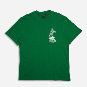 DEUS EX MACHINA - BOSCOMBE BOXY ADDRESS TEE - Hillside Green