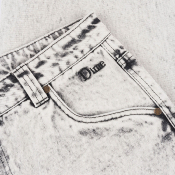 DIME - CLASSIC BAGGY DENIM PANTS - Smoke White