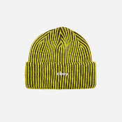 OBEY- BOWERY II TONE RIB BEANIE - Flourescent Green Multi