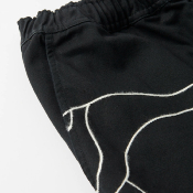 PARRA - STITCHED UP DUCK PANTS - Black