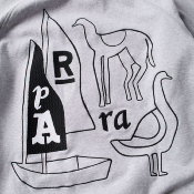 PARRA - THE RIDDLE HOODED SWEATSHIRT - Heather Grey