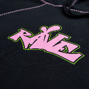 RAVE SKATEBOARDS - DEKCIW HOODIE - Black