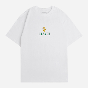 RAVE SKATEBOARDS - GMT TEE - White