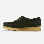 CLARKS - WALLABEE WOMENS - Forest Green Suede