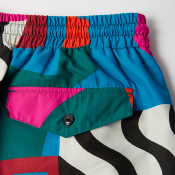 PARRA - DISTORTED WATER SWIM SHORTS - Multi