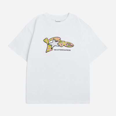 RAVE SKATEBOARDS - NEEDY TEE - White