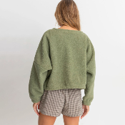 Rhythm - JYOTI REVERSE FLEECE - Sage