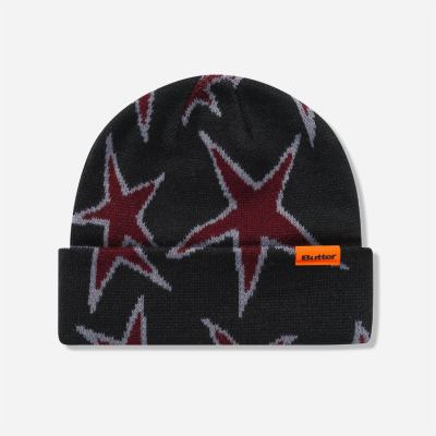 BUTTER GOODS - Stars Cuff Beanie - Black