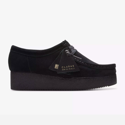 CLARKS - WALLACRAFT BEE - Black Suede