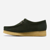 CLARKS - WALLABEE - Forest Green Suede