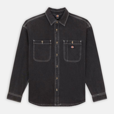 DICKIES - HOUSTON SHIRT LS - Black Wash