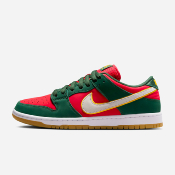 Nike SB - Dunk Low Premium Seattle SuperSonics - Fire White University Gold Fire Red