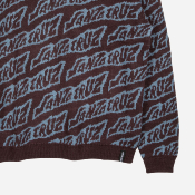 Santa Cruz - Creep Repeat Knit Crew - Blackcurrant