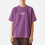 OBEY W - STARDOM TEE - Pigment Purple Gumdrop