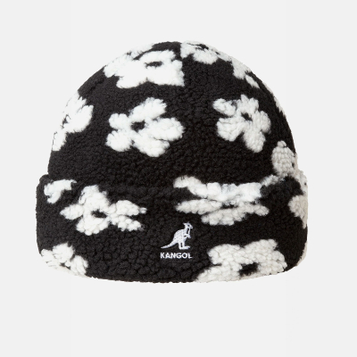 Kangol - Floral Fleece Beanie - Black White