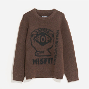 Misfit Shapes - Walking Wonders Knit Crew - Brown