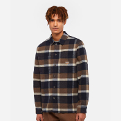 DICKIES - PLAID COALING LS SHIRT - Mushroom