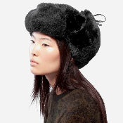 Kangol - Faux Fur Trapper - Black