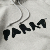 PARRA - BLOB LOGO HOODED SWEATSHIRT - Heather Grey